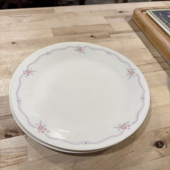 Vintage Corelle ENGLISH BREAKFAST Set of 7 Dinner Plates 10¼" - Picture 8 of 16